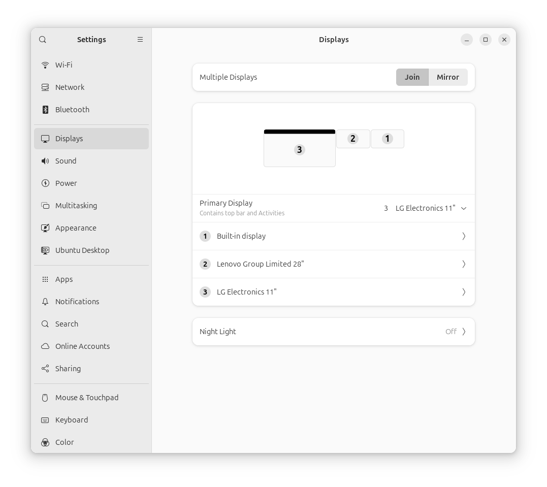 Multi-monitor display arrangement